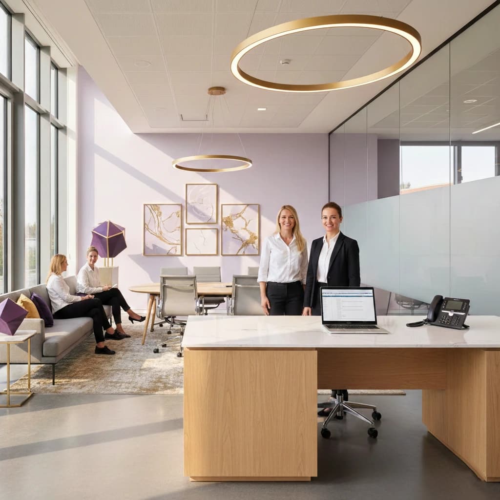 Das Team von Nordway Logistics in einem modernen, hellen Büro repräsentiert professionelle Unternehmenskultur und attraktive Karrieremöglichkeiten.